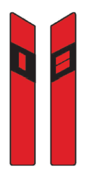 červené