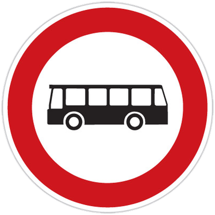 Zákaz vjezdu autobusů