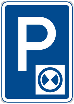 Parkoviště s parkovacím kotoučem