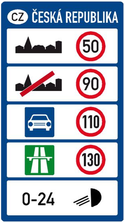 Nejvyšší dovolené rychlosti