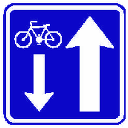 Jednosměrný provoz s povoleným provozem cyklistů v protisměru