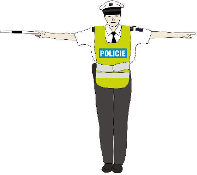 Vzory pokynů policisty při řízení provozu na pozemních komunikacích